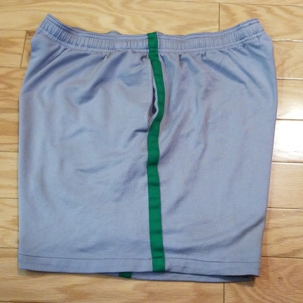Fitness Gear Gray with Green Stripe Shorts L